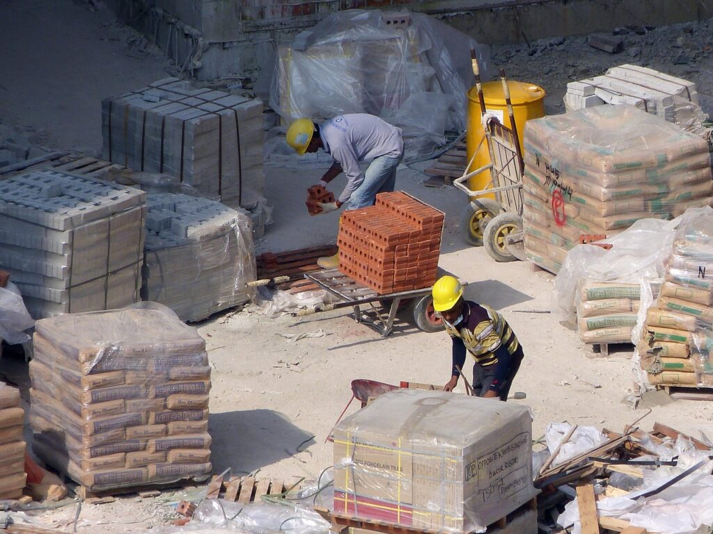 construction, site, building construction, helmet, architecture, construction workers, bricks, build, nature, metal, sky, building site, construction site, housing, singapore, men at work, under construction, cement